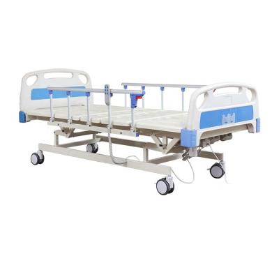 China Factory Three Functions Electric Hospital Bed Price Medical Clinic Furniture Patient ICU Electric Nursing Bed for sale