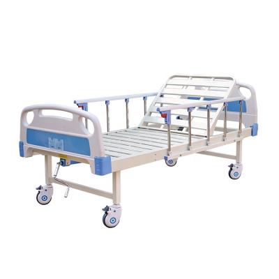 China Metal A-Function Single Function Bed Manual Hospital Bed for sale