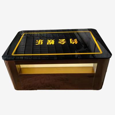 China Modern Hot Sale Nightclub KTV/Bar Furniture Night Club/Led Cube Table Customize Logo Hookah Lounge Furniture Led Coffee Table for sale