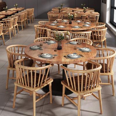 China Beautiful Best Selling Chinese Restaurant Table and Chairs with Chinese Style Restaurant Furniture Table and Chair Set for sale