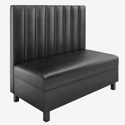 China Beautiful and practical 2023 double sided modern black cabin restaurant furniture sofa restaurant booth sofa for sale