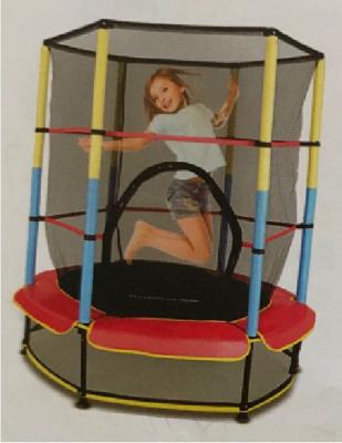 China Easy To Install Kids Trampoline 4.5ft Trampoline Jumping Park With Safety Net For Kids for sale