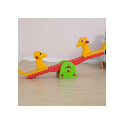 China Easy To Install Various Design Outdoor Children Plastic Seasaw Equipment Children Animal Preschool Playground for sale