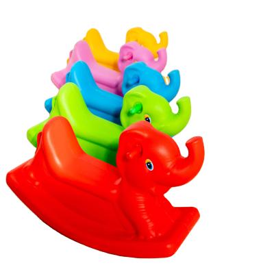 China Home Use Elephant Cartoon Indoor Plastic Design/Kindergarten Use Climbing Toy Toy Kids Baby Rocking Horse for sale