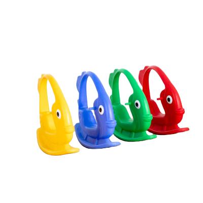 China Home Use/Kindergarten Use Pe Blue Green Yellow Red Kid Animal Plastic Rocking Horse Funny Toy For Kindergarden for sale