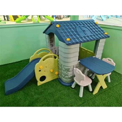 China Easy To Install New Lovely Cheap Playhouse With Slide Playground Equipment For Kid for sale