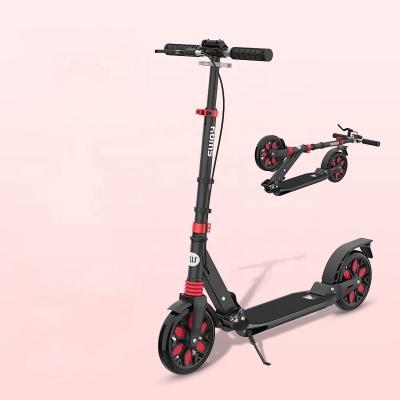 China Youth Anluosen Fashion 200mm Fast Foldable Handbrake 2 Wheels Kick Scooter Adult for sale