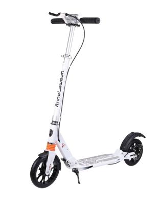 China Durable Foldable Men Best 200mm Para Adultos Big Wheels PU Two Wheels Rubber Aluminum Kick Scooters For Adult And Kids Teens for sale