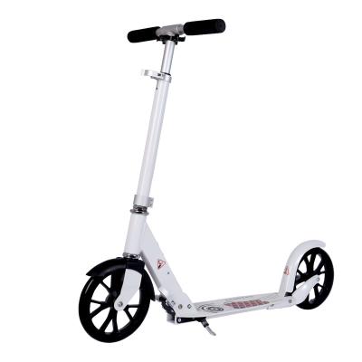 China New Popular PU Certificate EN14619 Approval 200mm PU Wheels 100% Aluminum Kick Folding Adult Scooter For Adult for sale