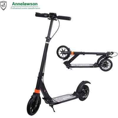 China High Quality Folding Adult En14619 200mm PU Wheel Kick Scooter With Disc Brake for sale