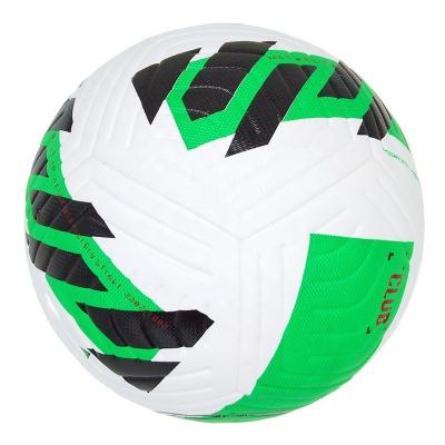 China New 2021 Soccer Match 2022 Soccer Ball Empty Green 5 Rank Good Quality PU Material Thermal Sticking Custom Balls for sale