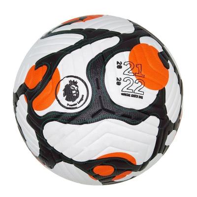 China Soccer Match 2021 2022 League Match Football Soccer Ball PU Soccer Training Size 5 Good Quality Leather Thermal Bonded Balls Club Custom Printing LOGO for sale