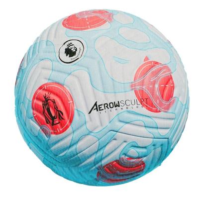 China Custom 2022 copy of soccer ball size 4 size 5 heat bonded club leather heat bonded team football match league match soccer ball PU copy for sale