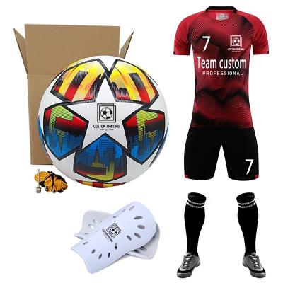 China Team Soccer Uniform Sets Custom Made Blank Quick Dry Printing LOGO Ball Soccer Match Forming Quick Dry Breathable Red Tank Tops for sale