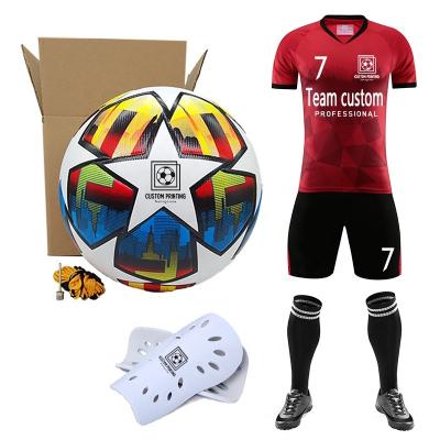 China Team Soccer Uniform Sets custom made empty quick dry printing LOGO Ball soccer match training red breathable quick dry tank tops 212 for sale