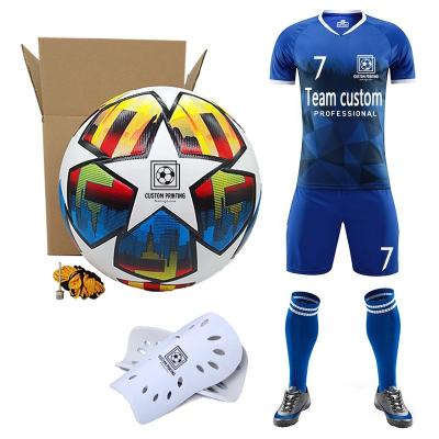 China Team Soccer Uniform Sets Custom Made Blank Quick Dry Printing LOGO Ball Football Match Training Breathable Quick Dry Blue Tank Tops 212 for sale