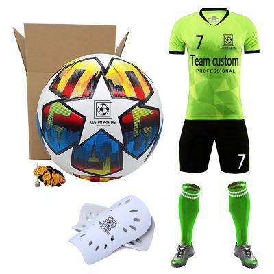 China Team Soccer Uniform Sets custom made empty quick dry printing LOGO Ball soccer match training green breathable quick dry tank tops 212 for sale