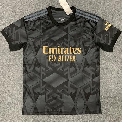 China 22-23 New Season Fans Version Quick Dry Breathable Black Shirts Away Version Tank Top Soccer Club Top Thai Soccer Tank Tops for sale