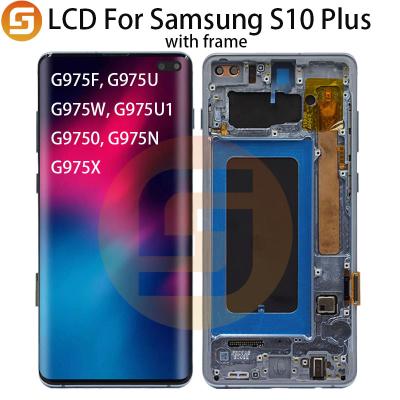 China Mobile Phone LCD Display For Samsung Galaxy S10 Plus Touch Digitizer Assembly Replacement, For Samsung Galaxy S10 Plus With View LCD For Galaxy Plus Samsung S10 for sale