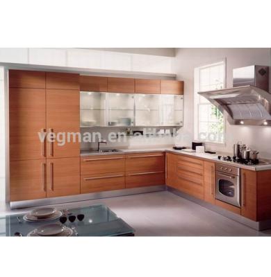 China Weather Proof Frosted Glass Wooden Kitchen Wall Cabinet Design Sideboards Made in China for sale