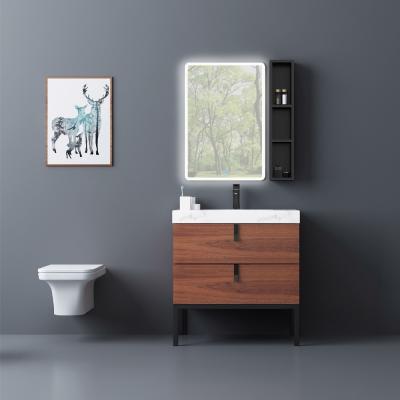 China Waterproof Curved Commercial Solid Wood Bathroom Vanity Units Made In China for sale