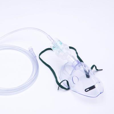 China Medical Grade PVC/PP/PE/ABS Nebulizer Mask High Flow Aerosol Outlet Nebulizer Bottle Capacity 6cc Oxygen Nebulizer Mask for sale