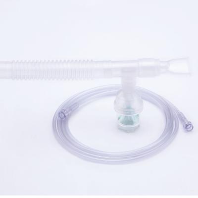 China Medical Grade PVC/PP/PE/ABS T-piece Mouthpiece Nebulizer Kit Mask Manufacturer Direct Sales T-piece Mouthpiece Nebulizer Kit Mask for sale