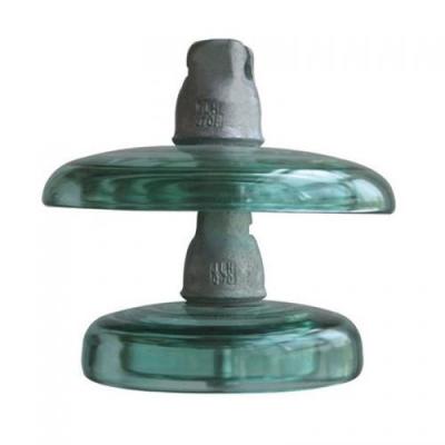 China High Voltage Electric Pole Glass Insulators Blue Glass Power Line Insulators for sale