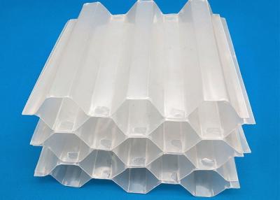 China White Hexagonal Honeycomb PVC Fills Plastic Filter Media For Water Treatment for sale