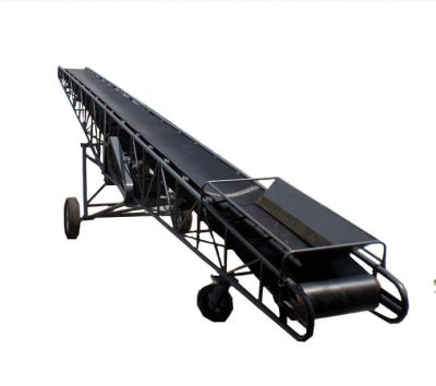 China Maximum Length 20m Mobile Portable Belt Conveyor for sale