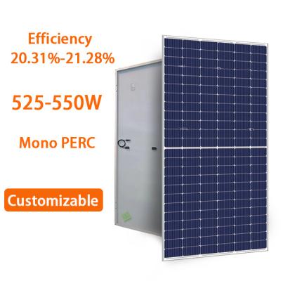 China PERC TOP 10 Alibaba Supplier 525W 530W 535W 540W 545W 550W Mono Crystalline PV Solar Panel for sale