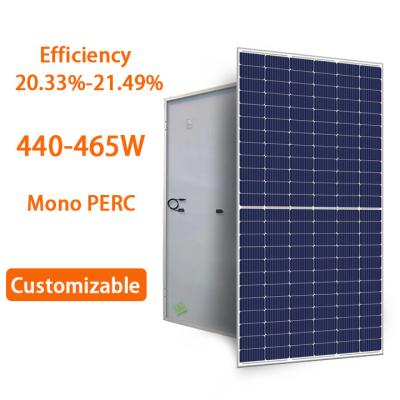 China Hot Sale 440W 445W 450W 455W 460W 465W Monocrystalline PERC Monocrystalline PV Solar Panel for Home Electricity for sale