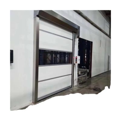 China Modern Automatic Inductive Rapid Rolling Shutter Doors High Speed ​​PVC Door for sale