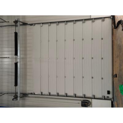 China Hear insukation industrial automatic overhead steel insulated vertical lifting sliding roll up sectional metal garage door for warehouse for sale