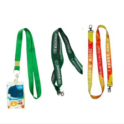 China Promotional retractable woven custom school nylonyards card holder lanyard for sale