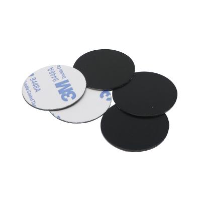 China Magnet Factory Price Industrial Metal Plate Magnetic Disc For Car Phone Holder Magnet Iron Covers Mount Holder Strong Sticky Adhesive Sticker for sale