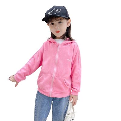 China Hot Sale Autumn Cotton Breathable Children Casual Long Sleeve Girl Hoodie for sale