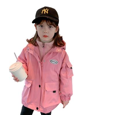 China 2021 Cute Logo Winter Sustainable Soft Kids Girl's Breathable Hot Selling Custom Made Warm Coat for sale