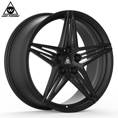 China Best Lightweight Selling Five Star Style 16 17 18 19 20 21 22 Inch Sliver Polished 5x112 5x114.3 5x120 Car Alloy Forged Wheels for sale