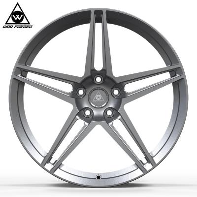 China China Light Factory Forged Car Rim Customize Five Spoke 5 Hole Rim Aluminum Alloy Wheels 5x112 5x120 5x130 for sale