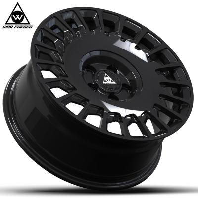 China Hot Selling 16-24 Inch Lightweight 5x112 5x114.3 5x120 Matte Black Polish Or Chrome Black Car Aluminum Alloy Forged Wheels For Benz G500 for sale