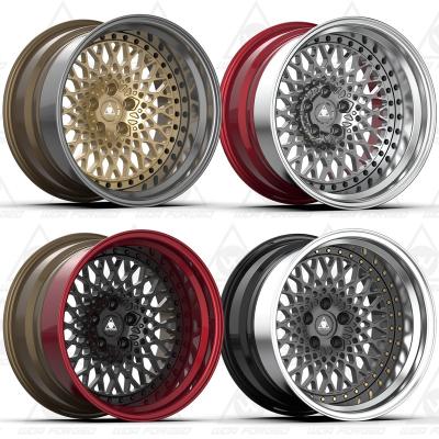 China Lightweight 3PC 2pc Forged Wheels 18 19 20 21 22 23 24 Inch Aviation Alloy T6061 Aluminum Car Wheels 2 Pieces 3 Pieces Forged Wheels for sale