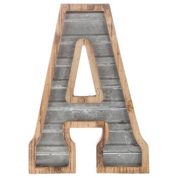 China American wood and galvanized metal letter for sale