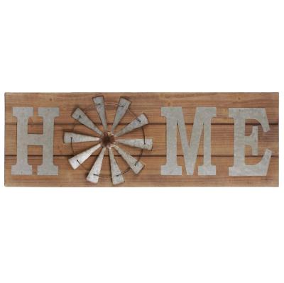 China Warm Wooden Rectangular Wall Art Farmhouse Signs of Quality Products for sale