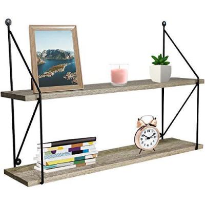 China Morden Floating Shelves Wall Mounted, Solid Wood Wall Shelves, Charred Black for sale