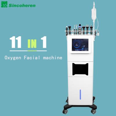 China Skin Rejuvenation Diamond Aqua Beauty Facial Peeling Machine 11 in 1 Microdermabrasion Hydra Dermabrasion for sale