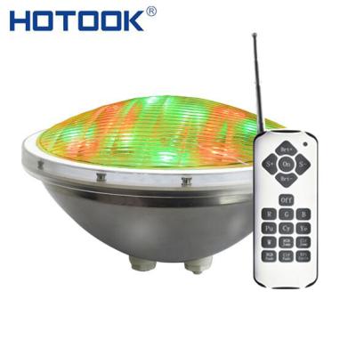 China HOTOOK Par56 Swimming Pool IP68 12V LED Stainless Steel Underwater Pool Light for sale