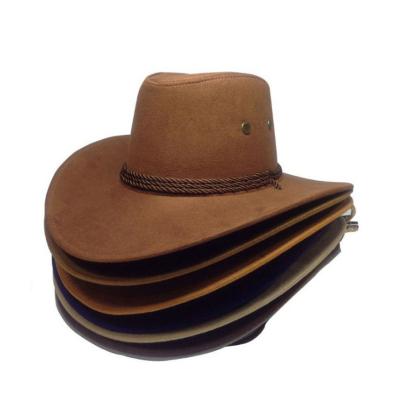 China 2021 Wholesales Casual Custom Painted Western Style Cowboy Hats Adults Gentleman Men Ladies Outdoor Women for sale