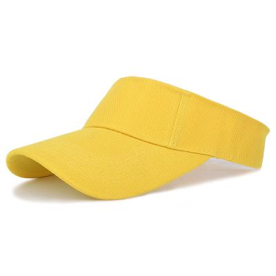 China All-match 2022 spring summer leisure colorful outdoor tennis sun visor hat cotton New York baseball sport empty top hat for sale