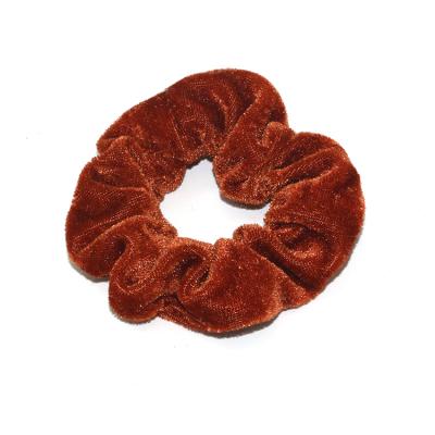 China Fashion Scrunchies Designer Colorful Velvet Hair Scrunchies Elastic Girls Hair Bands Accessories For Thick Hair for sale